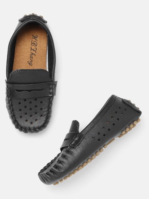 

Hoppipola Girls Black Laser Cut Driving Shoes