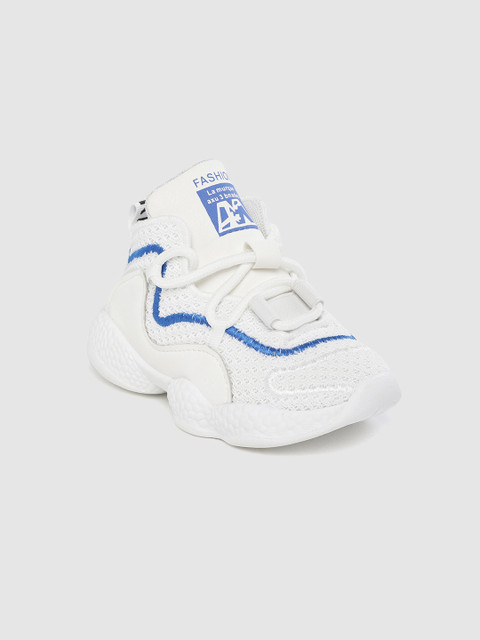 

Hoppipola Kids White Woven Design Sneakers