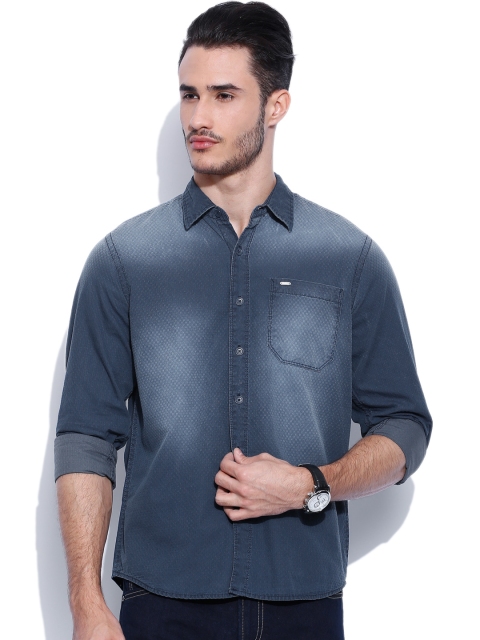 

Lee Blue Denim Slim Casual Shirt