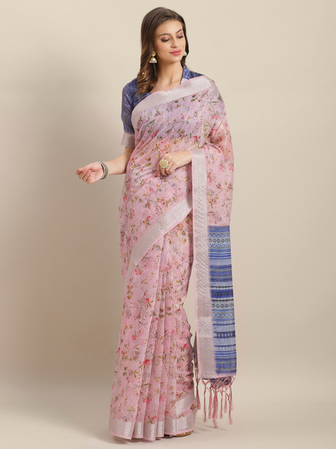 

Saree mall Pink Printed Saree