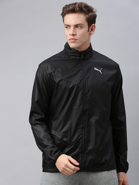 

Puma Men Black Solid Ignite Blocked Sporty Track Jacket