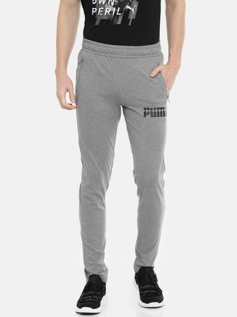 

Puma Men Grey Melange Straight Fit Solid Track Pants