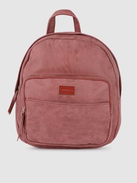 

Caprese Women Pink Solid Backpack