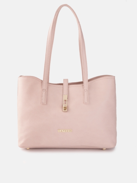 

Caprese Pink Solid Shoulder Bag