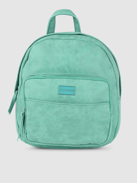 

Caprese Women Sea Green Solid Backpack