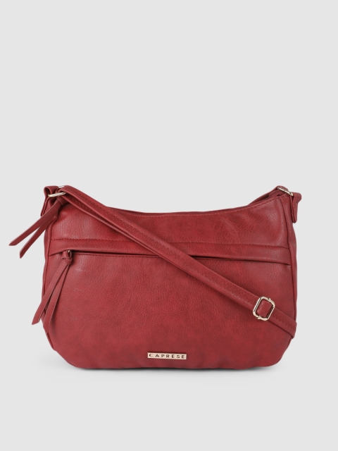 

Caprese Red Solid Sling Bag