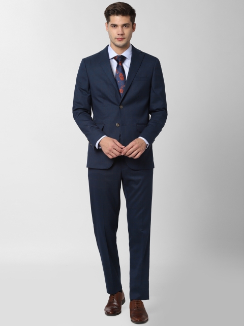 

Peter England Men Blue Solid Single-Breasted Slim-Fit Formal Suit