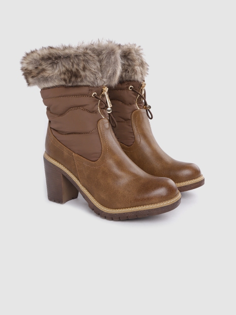 

Roadster Women Brown Mid-Top Heeled Boots