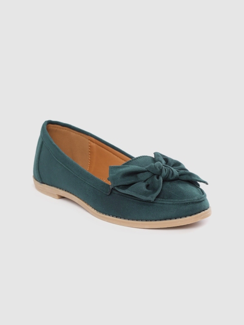 

Lavie Women Teal Green Solid Loafers