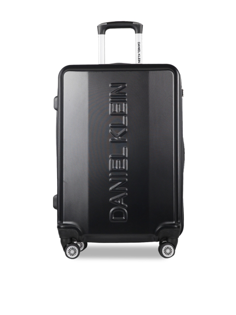 

Daniel Klein Unisex Black Solid Large Trolley Suitcase