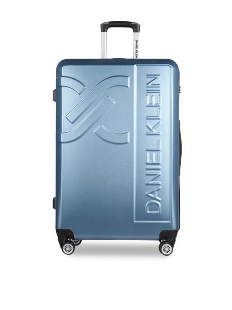 

Daniel Klein Unisex Blue Solid Cabin Trolley Suitcase