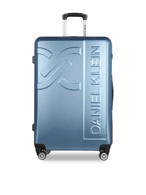 

Daniel Klein Unisex Blue Solid Large Trolley Suitcase