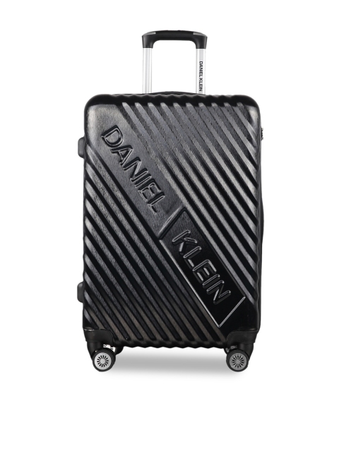 

Daniel Klein Unisex Black Textured Cabin Trolley Suitcase