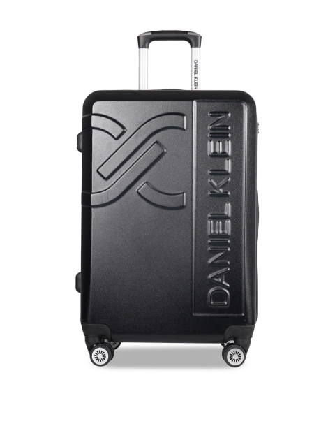 

Daniel Klein Unisex Black Solid Large Trolley Suitcase