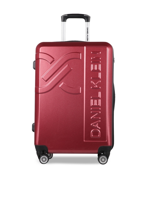 

Daniel Klein Unisex Red Solid Large Trolley Suitcase
