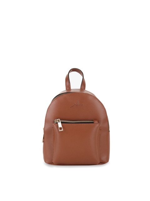 

yelloe Women Tan Brown Solid Backpack
