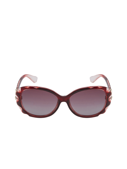 

SUPERMODA Women Cateye Sunglasses with UV Protected SM2124, Red