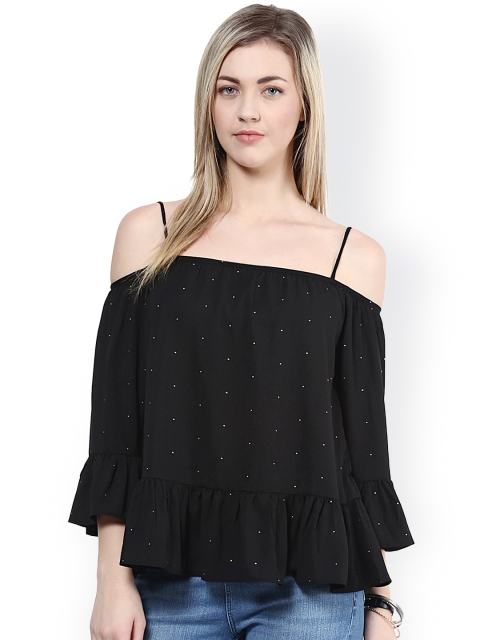 

Harpa Black Wrap Top