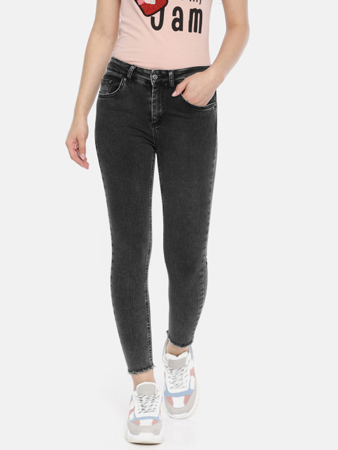 

ONLY Women Black Blush High Waist Skinny Fit Clean Look Stretchable Jeans