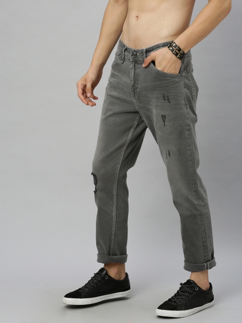 

Roadster Men Grey Slim Fit Mid-Rise Mildly Distressed Jeans