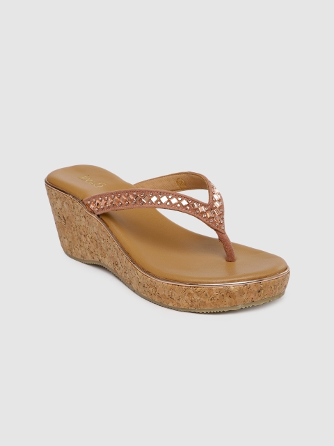 

Inc 5 Women Peach Coloured Embellished Wedges