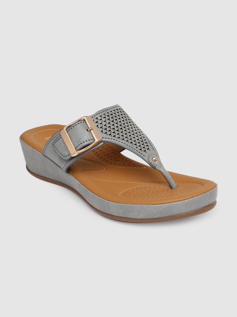 

Inc 5 Women Grey Solid Sandals
