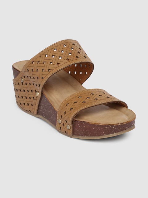 

Inc 5 Women Brown Solid Sandals