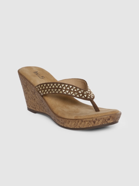 

Inc 5 Women Brown Embellished Wedges