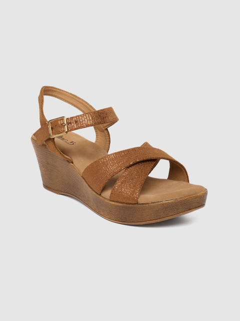 

Inc 5 Women Tan Brown Textured Wedges