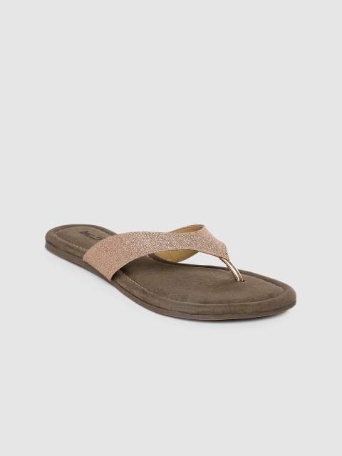 

Inc 5 Women Peach-Coloured Solid Open Toe Flats
