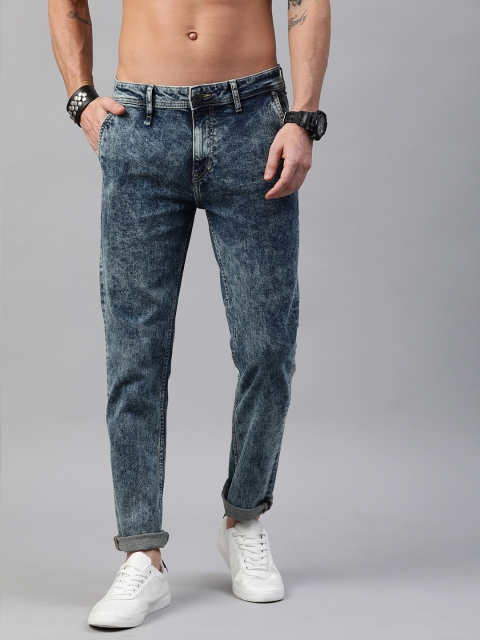 

Roadster Men Blue Slim Tapered Fit Mid-Rise Clean Look Stretchable Jeans