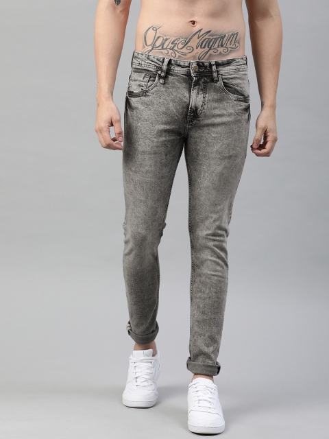 

Roadster Men Grey Skinny Fit Mid-Rise Clean Look Stretchable Jeans