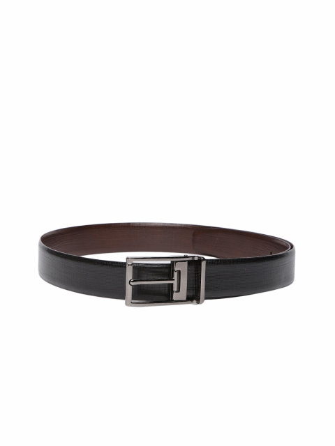 

Van Heusen Men Black & Brown Reversible Textured Leather Belt