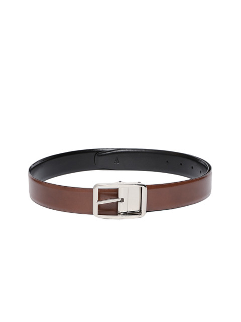 

Van Heusen Men Tan Brown & Black Reversible Solid Belt