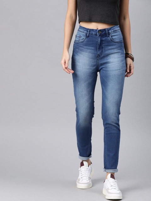 Women Blue Skinny Fit High rise High-Rise Clean Look Jeans
