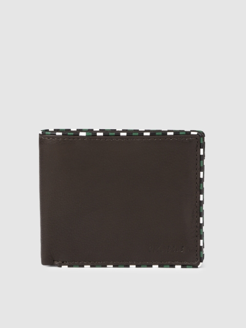 

ColorPlus Men Brown Solid Two Fold Leather Wallet