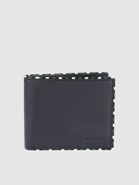 

ColorPlus Men Blue Solid Two Fold Leather Wallet