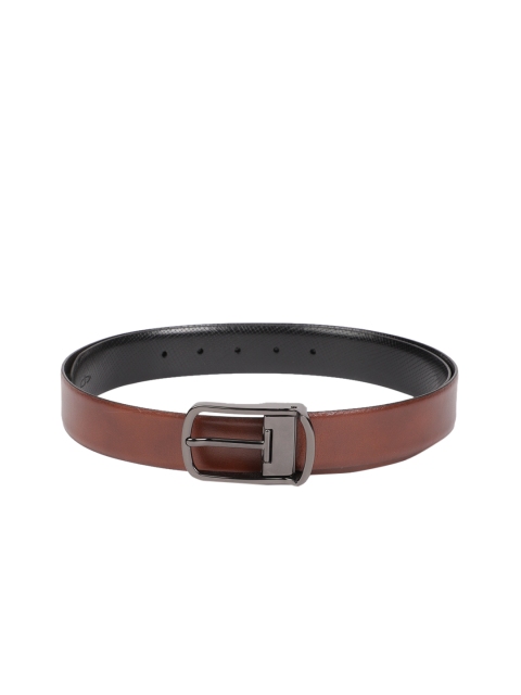 

ColorPlus Men Black Reversible Animal Textured Leather Belt