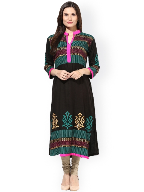 

Castle Black Printed Kurta
