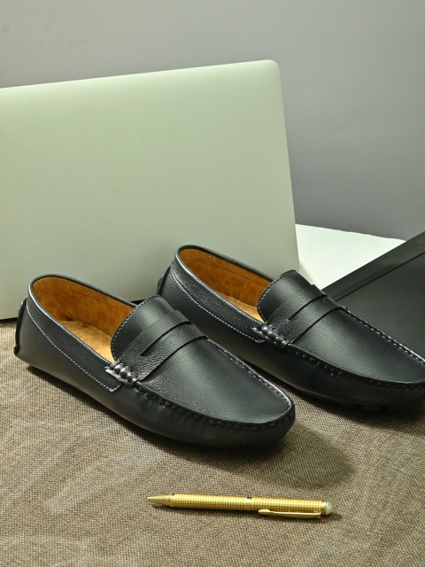 Men Blue Driving Shoes
