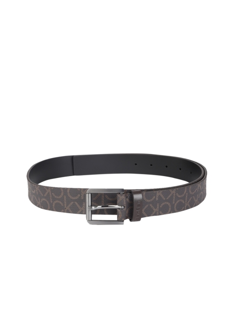 

Calvin Klein Men Brown Textured Leather Belt