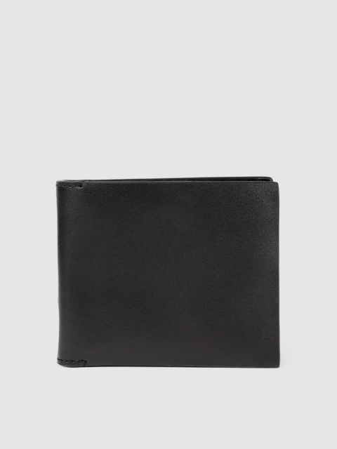 

Calvin Klein Men Black Solid Leather Two Fold Wallet