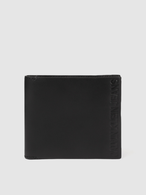 

Calvin Klein Men Black Solid Leather Two Fold Wallet