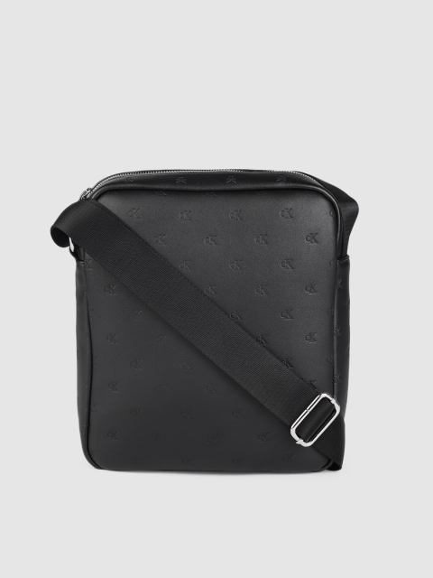 

Calvin Klein Men Black Textured Messenger Bag