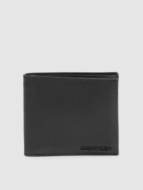

Calvin Klein Men Black Solid Two Fold Leather Wallet