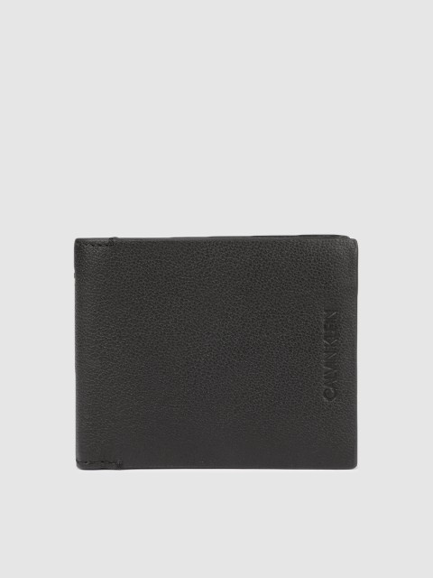 

Calvin Klein Men Black Solid Leather Two Fold Wallet