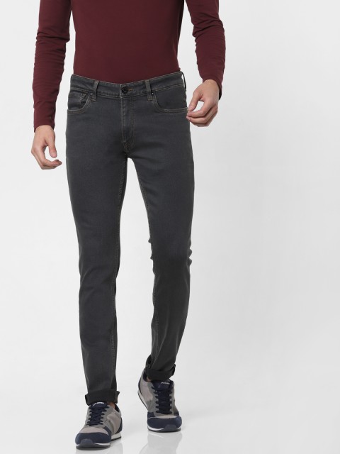 

Jack & Jones Men Grey Ben Skinny Fit Low-Rise Clean Look Stretchable Jeans