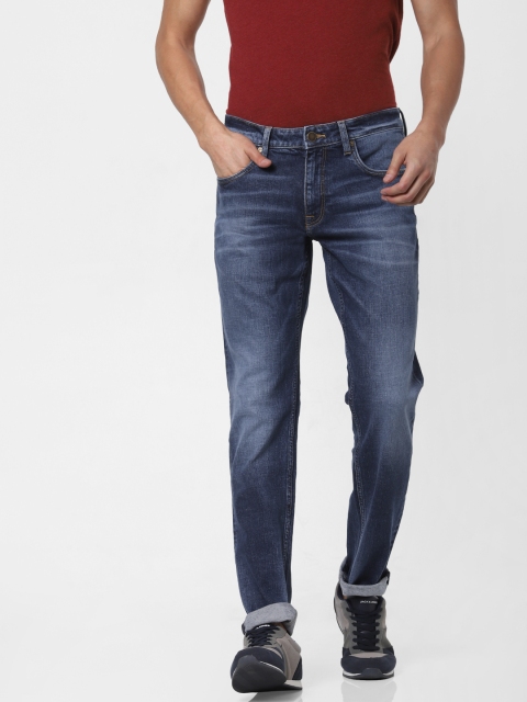 

Jack & Jones Men Blue Glenn Slim Fit Low-Rise Clean Look Stretchable Jeans