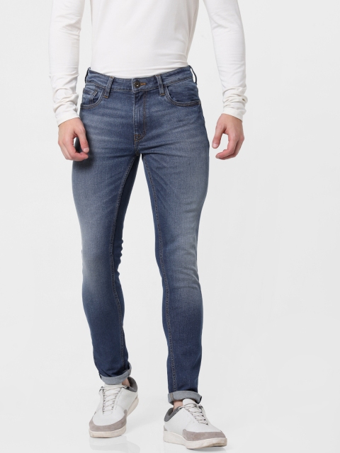 

Jack & Jones Men Blue Ben Skinny Fit Low-Rise Clean Look Stretchable Jeans