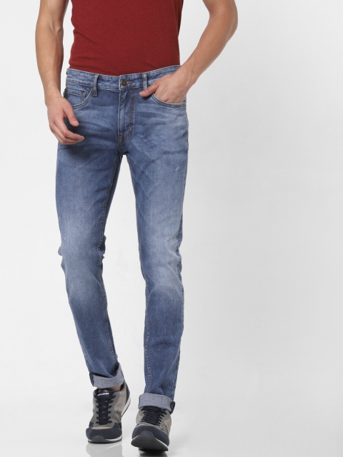 

Jack & Jones Men Blue Liam Skinny Fit Low-Rise Clean Look Stretchable Jeans